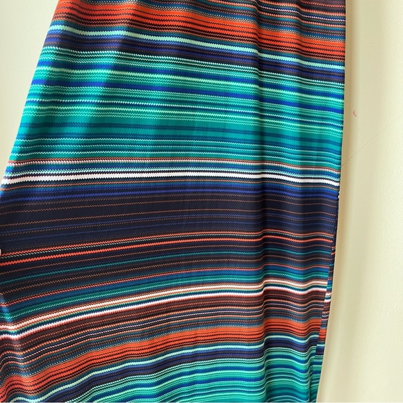 Jessica Striped multicolour sleeveless maxi dress size 4 lightweight stretch - Picture 5 of 10